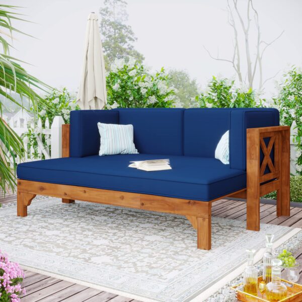 CKLMMC Wooden Patio Extendable Daybed: The Ultimate Backyard Retreat