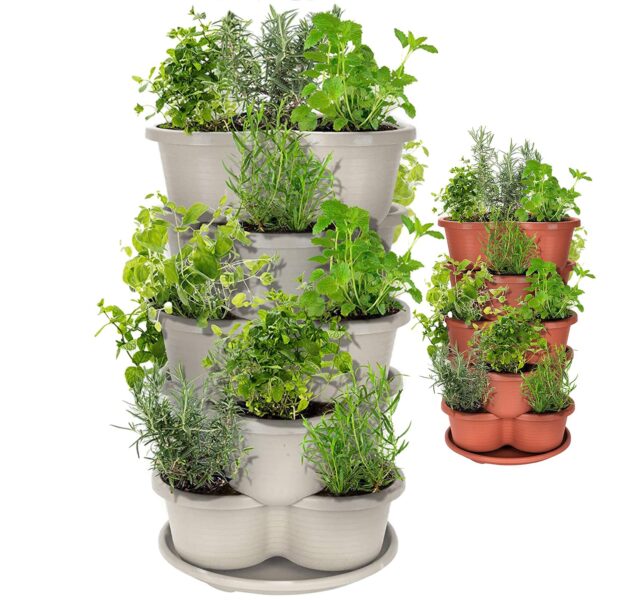 Amazing Creation Stackable Garden Planter for Vertical Fences