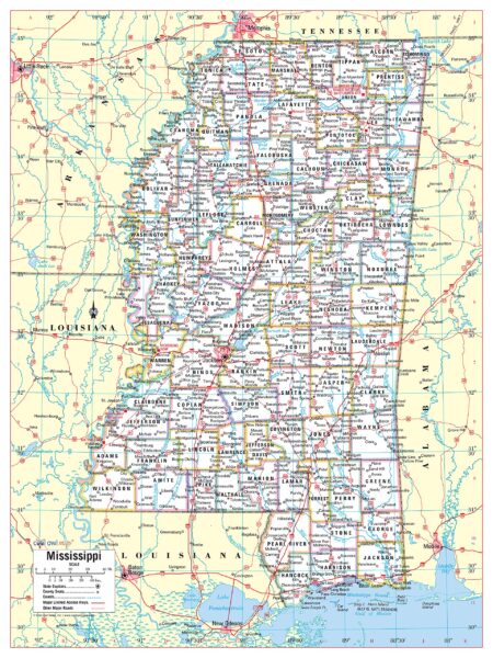 Discover Mississippi: A Closer Look with the Cool Owl Maps Mississippi Poster