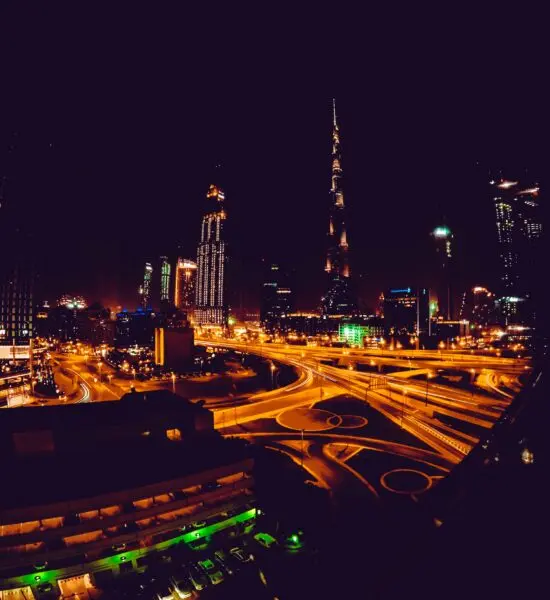 time lapse photography of cityscape at night time