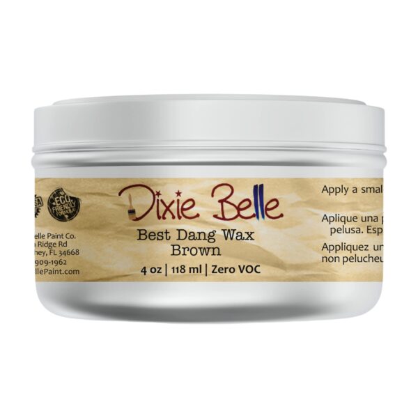 Dixie Belle Best Dang Wax, Brown, 4 oz, Zero VOC