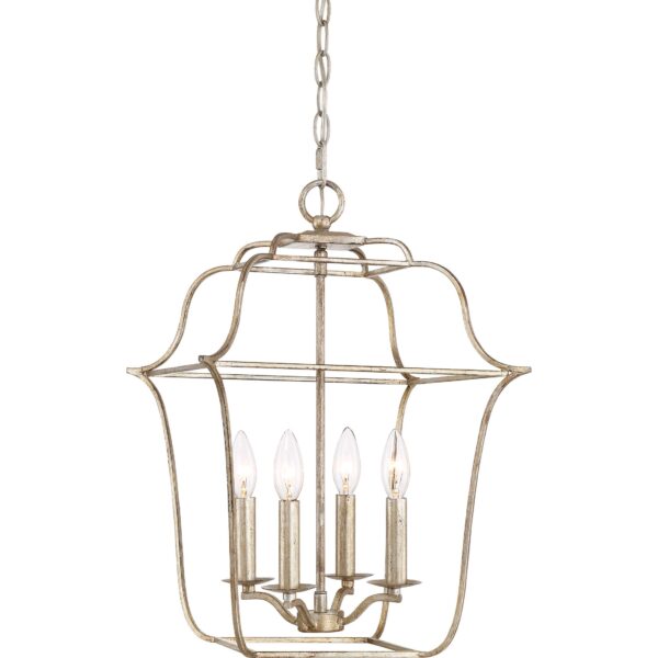 Elegant Antique-Style Gold Lantern Chandelier