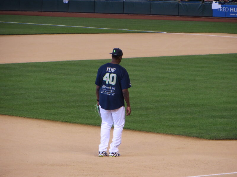 Shawn Kemp at Richard Sherman's Celebrity Softball Game