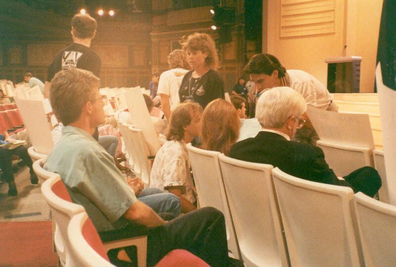 Me behind Phil Donahue and Marlo Thomas