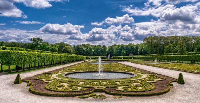 garden, park, castle