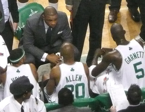 Doc Rivers planning a basketball play