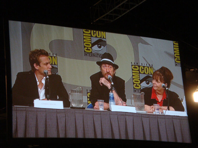 Gabriel Macht (star), Frank Miller (director), and Debra Del Prete (producer) discuss Will Eisner's the Spirit