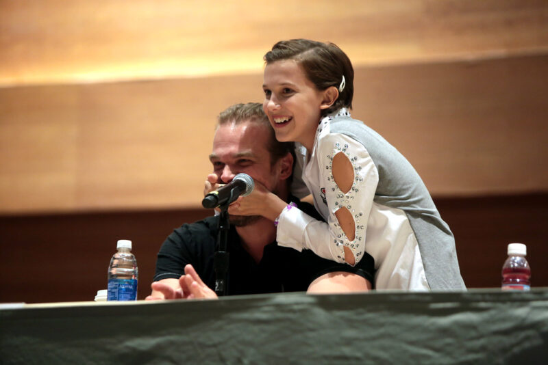 David Harbour & Millie Bobby Brown