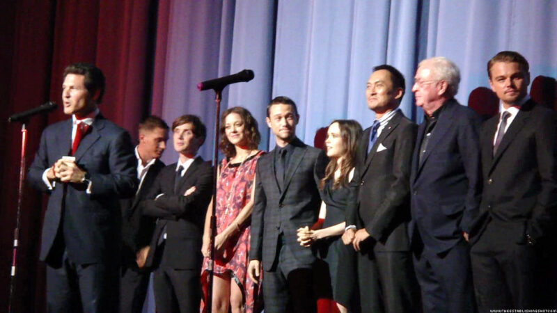 The Establishing Shot: INCEPTION WORLD PREMIERE - JOSH BERGER INTRODUCES THE CAST OF INCEPTION TOM HARDY, CILLIAN MURPHY, MARION COTILLARD, JOSEPH GORDON-LEVITT, ELLEN PAGE, KEN WATANABE, SIR MICHAEL CAINE & LEONARDO DICAPRIO