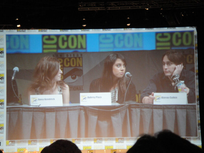 Comic-Con 2010 - Scott Pilgrim vs the World panel - stars Anna Kendrick, Aubrey Plaza, and Kieran Culkin