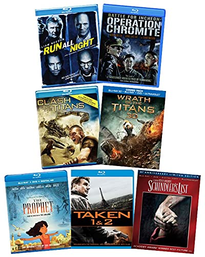 Liam Neeson 8 Movie Blu ray Collection