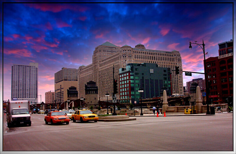 Chicago Illinois - The Merchandise Mart - Once the largest commercial space in the world - Art Deco Architecture