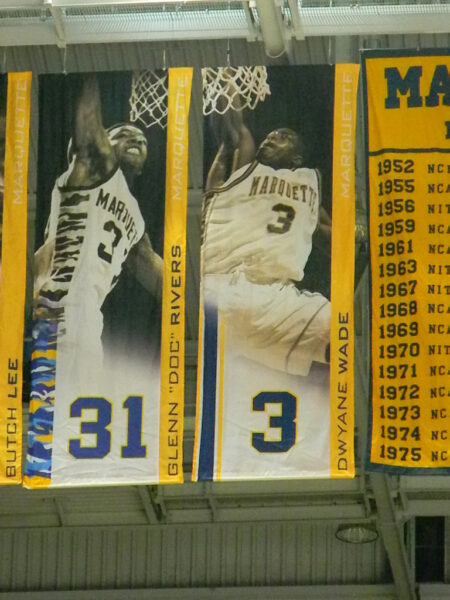 Doc Rivers with Dwyane Wade at Marquette