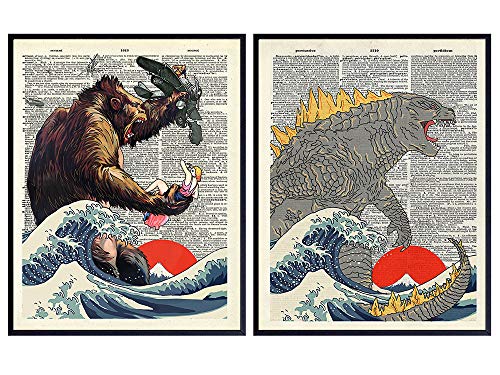 King Kong Godzilla Poster Set