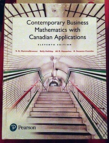 Contemporary Business Mathematics Canadian Ap