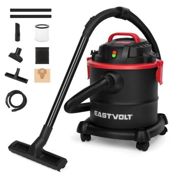 EASTVOLT Wet/Dry Vacuum Cleaner with Attachments Kit