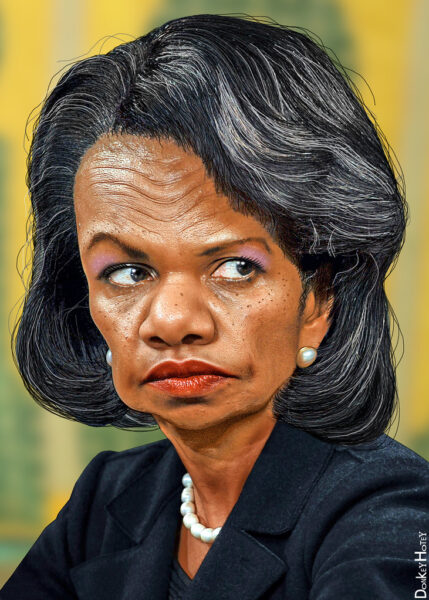 Condoleezza Rice - Caricature net worth discussion