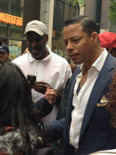 Terrence Howard meeting his fans