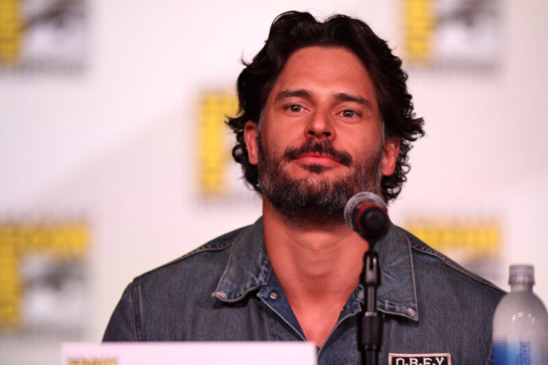 Joe Manganiello attending a public event and speaking