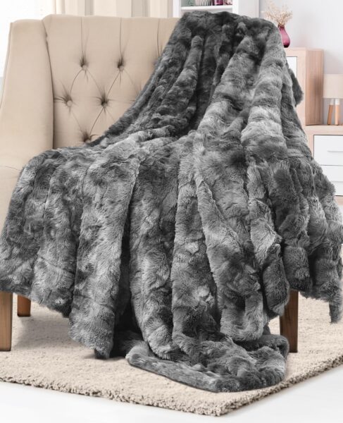 Throw Blanket Couch Faux Fur