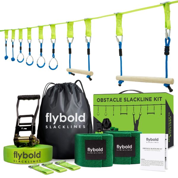 flybold Slackline Adjustable Obstacles Equipment