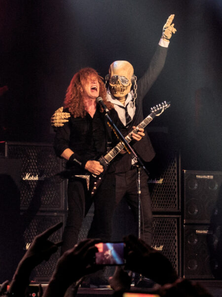 Dave Mustaine and Vic Rattlehead