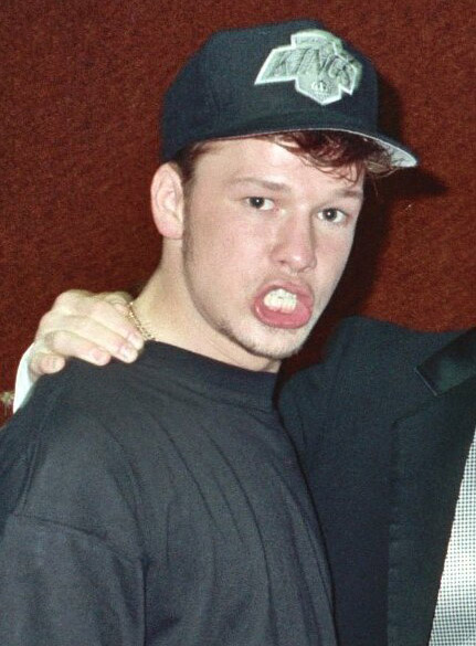 Donnie Wahlberg at the 1990 Grammys