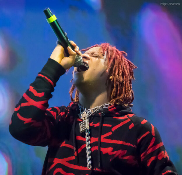 Trippie Redd performing in Austin Texas