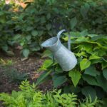 gray watering can