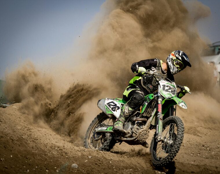 Motocross rider dust action Haiden Deegan