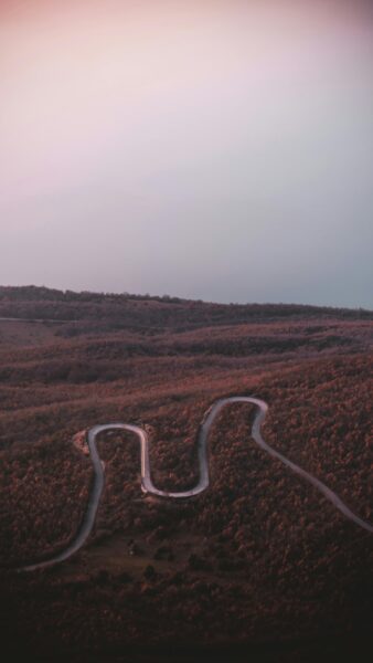 The road to National Park Galicica