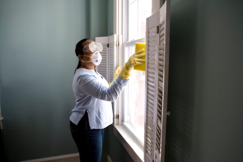 how to clean up drywall dust