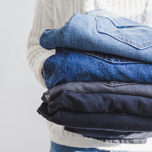 how to fold jeans to save space