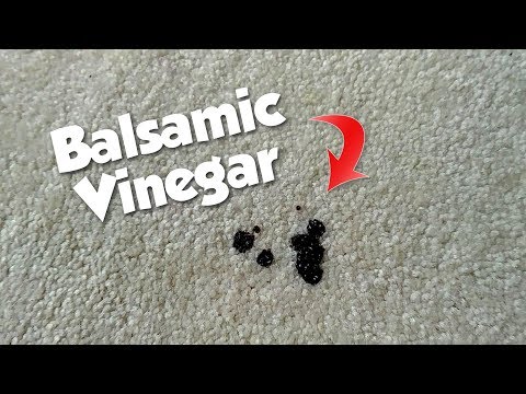 how to clean balsamic vinegar stain from fabric