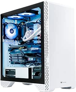 Thermaltake Glacier 360 Liquid-Cooled PC (AMD Ryzen 5 5600X, RTX 3060, 16GB 3600Mhz DDR4 ToughRAM RGB Memory, 1TB NVMe M.2, WiFi, Win 10 Home) Gaming Desktop Computer S3WT-B550-G36-LCS,White