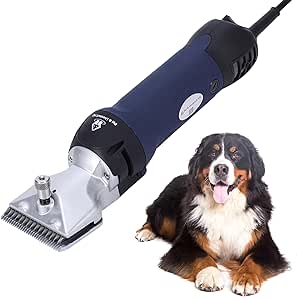 Professional Dog Grooming Clippers for Thick Coats - Dog Shears Heavy Duty Hair Kit - Large Dog Shaver Set - Pet Trimmer for XL Large Dogs, Horses, Livestock