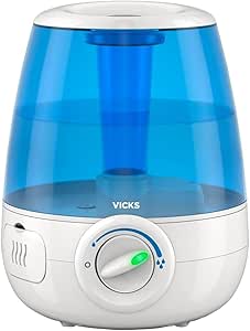 Vicks Filter-Free Ultrasonic Humidifier. #1 Brand Recommended by Pediatricians*. 1.2 Gal Ultrasonic cool mist humidifier for medium to large Bedrooms, Kids Rooms, and More. Use with Vicks VapoPads.