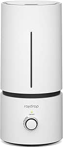 raydrop Cool Mist Humidifiers for Home Babies, 1.70 L Quiet and Small Ultrasonic Humidifier for Bedroom Nightstand, Space Saving, Auto Shut Off - (0.45 Gallon, US 110 V)