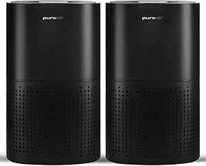 Powerful PuroAir HEPA Air Purifiers for Home Large Rooms - Covers 1,115 Sq Ft - Filters Up To 99% of Pollutants, Smoke, Pollen, Dust, and VOCs - Air Purifiers for Bedroom - Quiet HEPA Air Filter