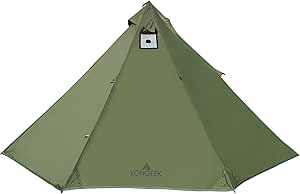 Longeek 2-4 Person Camping Tent 4 Seasons Backpacking Ultralight Easy Up Hot Teepee