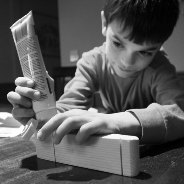 pinewood derby: wood putty, nail hole filler