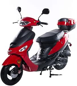 Tao Tao Brand Street Legal Gas Powered Scooter Model # ATM-50 Red Color