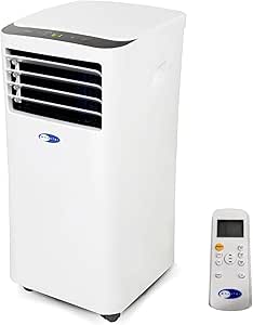 Whynter ARC-102CS Compact Size 10,000 BTU (7,000 BTU SACC) Portable Air Conditioner, Dehumidifier, and Fan with Activated Carbon and SilverShield Filters, for Rooms up to 300 sq ft in White