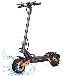 Electric Scooter for Adults-6000W Dual Motor Drive,60V/30AH Large Capacity Battery,Top Speed 50MPH,60+ Miles Long Range,11 inch Off-Road Vacuum Tires,IPX5 Waterproof Electric Scooter