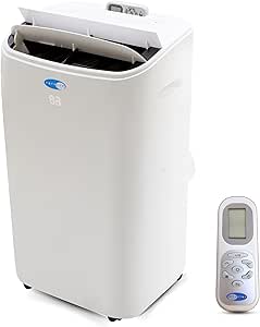 Whynter ARC-147WF 14,000 (10,000 BTU SACC) Dual Hose Cooling Portable Air Conditioner, Dehumidifier, and Fan with Remote Control, up to 500 sq ft in White