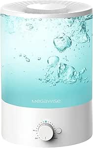 MegaWise Topfill 7-colour Night light humidifier for Kid bedroom with 3.5L Large Capacity, No leakage Design Fine Mist Output Auto Shutoff, Essential Oil Safe Tank