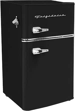 Frigidaire Retro Compact Fridge Freezer Combo, 3.1 cu. ft. Capacity, Small Top Freezer Refrigerator, Mini Fridge with Built-in Bottle Opener – 19”