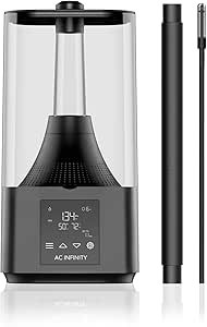 AC Infinity CLOUDFORGE T3, Plant Humidifier 4.5L with VPD Humidity Controls, 10-Level Precision Vaporizer, Extendable Targeting Hose and No-Leak Seal for Grow Tents