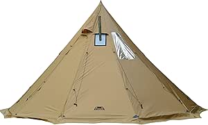 Preself 4~6 Person Tipi Hot Tent T3 XL with Screen Window, Height 8' 6