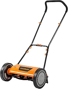 LawnMaster LMRM1602 Push Reel Lawn Mower 16-Inch 5-Blade